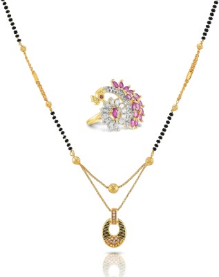 aklina Alloy Gold-plated Multicolor Jewellery Set(Pack of 1)