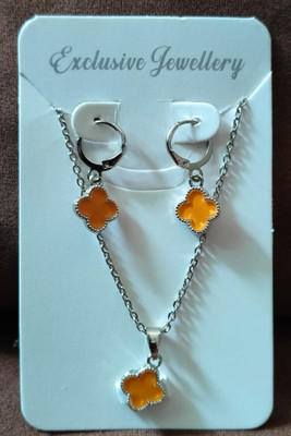 MAYA IMPEX Alloy Silver Yellow Jewellery Set(Pack of 3)