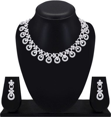 Rhymee Alloy Silver Jewellery Set(Pack of 2)
