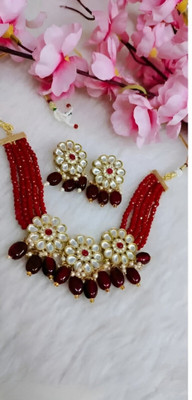 ARADHEMA Alloy Gold-plated Multicolor Jewellery Set(Pack of 1)