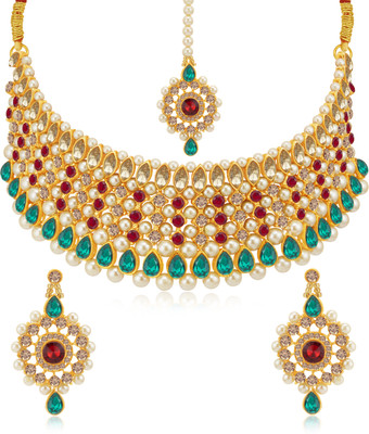 Sukkhi Alloy Gold-plated Multicolor Jewellery Set(Pack of 1)