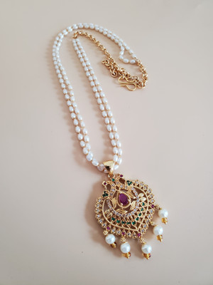 YIMBLI Brass Gold-plated Gold Jewellery Set(Pack of 1)