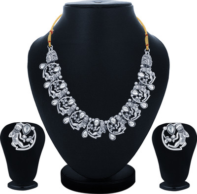 Sukkhi Alloy Rhodium Silver Jewellery Set(Pack of 1)