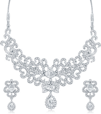 Sukkhi Alloy Gold-plated Silver Jewellery Set(Pack of 1)