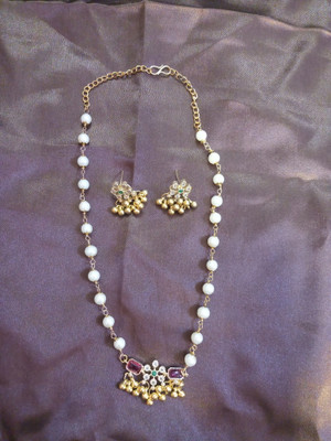 GOLDEIGHTEEN Brass Gold-plated Gold Jewellery Set(Pack of 1)