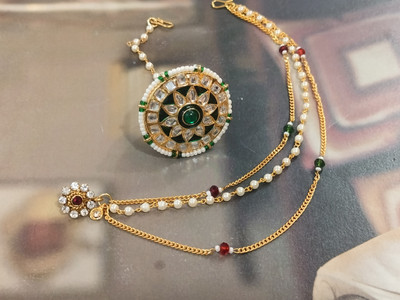 Kavya SAles Alloy Gold-plated Gold Jewellery Set(Pack of 2)