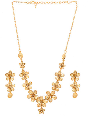 Dressberry Alloy Gold-plated Gold Jewellery Set(Pack of 3)