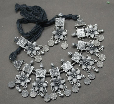 GEODE DELIGHT Alloy Silver Jewellery Set(Pack of 3)