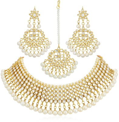 Sukkhi Alloy Gold-plated Yellow Jewellery Set(Pack of 1)