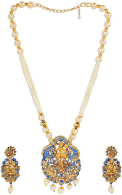 STYYLO FASHION Alloy Gold-plated Blue Jewellery Set(Pack of 1)