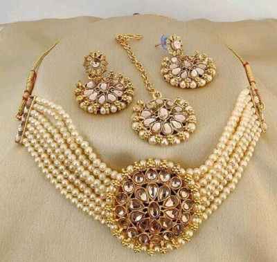 Hs fatio Alloy Gold Jewellery Set(Pack of 1)