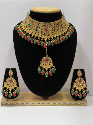 SHIVSHAKTI Alloy Gold-plated Multicolor Jewellery Set(Pack of 7)