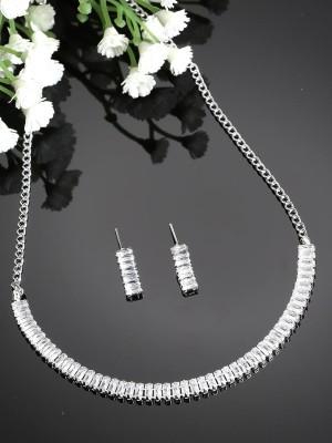 DENICRAAS Alloy Silver Jewellery Set(Pack of 1)