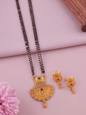 PARTICIAO Alloy Gold-plated Gold Jewellery Set(Pack of 1)