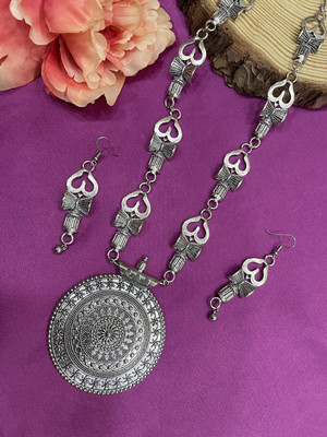 Digital Dress Room Oxidised Silver Silver Silver Jewellery Set(Pack of 3)