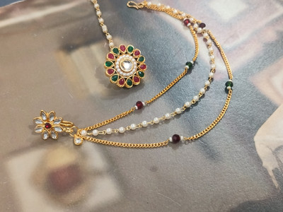 Annu Creation Alloy Gold-plated Multicolor Jewellery Set(Pack of 2)