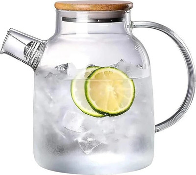HOOLI 1.8 L Borosilicate Glass Kettle Jug