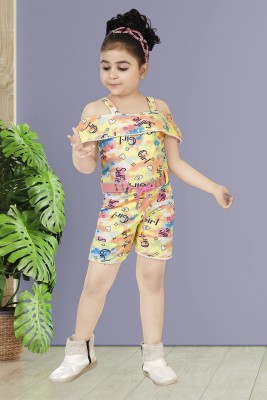 j s fashion Printed Baby Girls Jumpsuit