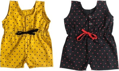 The Creators Polka Print Baby Girls Jumpsuit