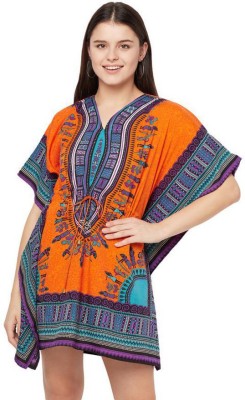 Trendif Printed Poly Crepe Women Kaftan