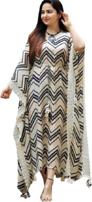 Smita fashion Women Kaftan Beige Dress