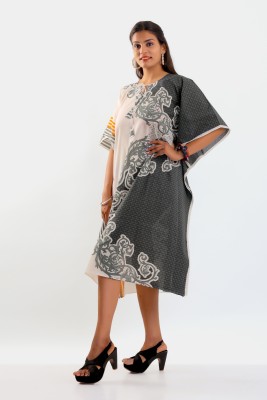 Ashokcrafts Printed Cotton Blend Women Kaftan