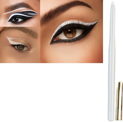 Amaryllis New Kajal bold and white non transfer jet white smudge proof(White, 5 g)