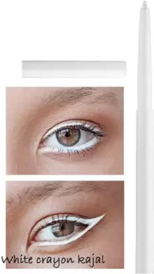AMOSFIA WHITE COLOR MATTE FINISH CRAYON KAJAL(WHITE, 2 g)