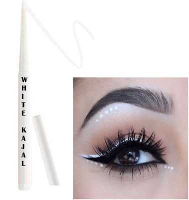 AMOSFIA Matte Finish 24 Hrs Stay Long Lasting Kohl Pencil, Smudge & Water Proof(White, 5 g)