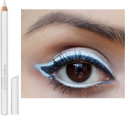 Amaryllis Shine Finish-Matte Finish Waterproof & Kajal Auto Eye Liner Pencil(White, 5 g)