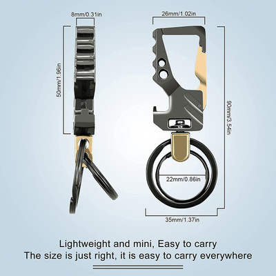 P. R. PRINTS High Quality Metal Double Ring Keychain Key Chain