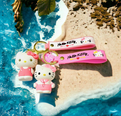 BBG FK_Hello Kitty set Cute Cartoon Character 3D Key Girl Boy Key Chain Key Chain