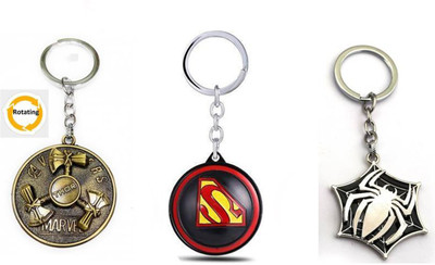 GSV Thor Hunter,Superman,Spider Rotating Keychain best quality keychain Key Chain