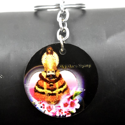 AFH Shri Khatu Shyamji Acrylic Keychain for Car Bike Home Office Men & Women Key Chain