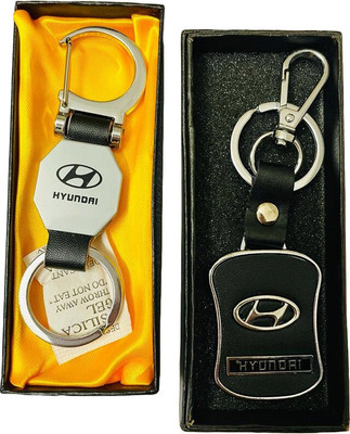BBG FK_Hyundaai Car Combo set chrome finish keychain for cars Key Chain