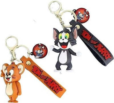 HALSEY Cute Keychain Combo 2 Pcs Tom & Jerry Keychain For Boys/Girls,Return Gifts Key Chain