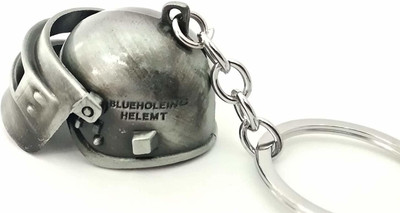 ABEL Survival Helmet Jedy Battle Royale PUBG Silver Colour Metal Keychain Key Chain