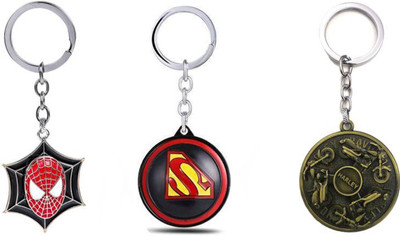 GSV Spiderman,Superman,Harley bike Rotating Keychain best quality keychain Key Chain