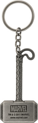 JTV Marvel Thor Hammer Metal Keychain for Men & Women Key Chain
