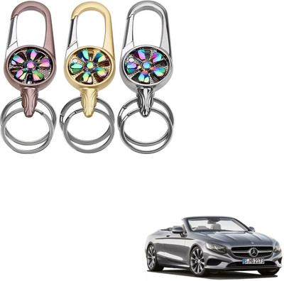 ABEL Metal Spinner Rotating Design Key Ring For Fiat Siena Key Chain