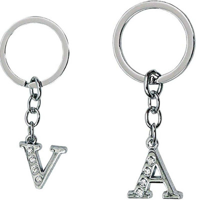 ABEL Stylish A V Letter Simple Alphabet Key Ring keychain Key Chain Key Chain