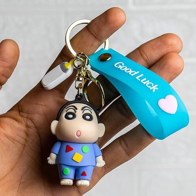 BBG NEW_Shinchan Cute 3D pvc strap charm keychain for boys & girls(type-z) Key Chain