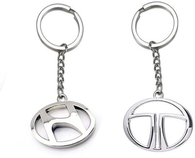 GSV TataHyundai Logo silver metal Keychain best quality keychain Key Chain