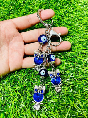 BBG FK_Three Owl Protecting Evil eye najar battu high quality metal keychain Key Chain
