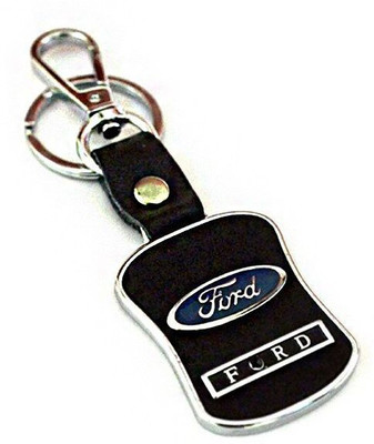 OHZEN Leather Ford Locking Key Chain Key Chain