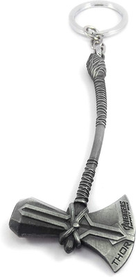ABEL Avengers War Thor Axe Stormbreaker Alloy Antique Silver Colour Keychain Key Chain