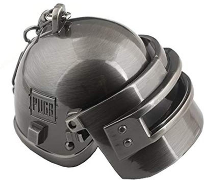 ABEL Pubg Level 3 helmet metallic black Key Chain