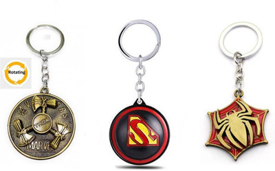OHZEN Thor Hunter,Superman,Red Spider Rotating Keychain best quality keychain Key Chain