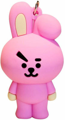 ABEL Cute Cooky BT21 KPop Character Doll Fancy Keychain Key Chain(LIGHT PINK) Key Chain