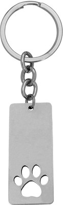 Shiv Jagdamba Personalized Dog paw Stainless Steel Keychain LCSKShiv045 Key Chain